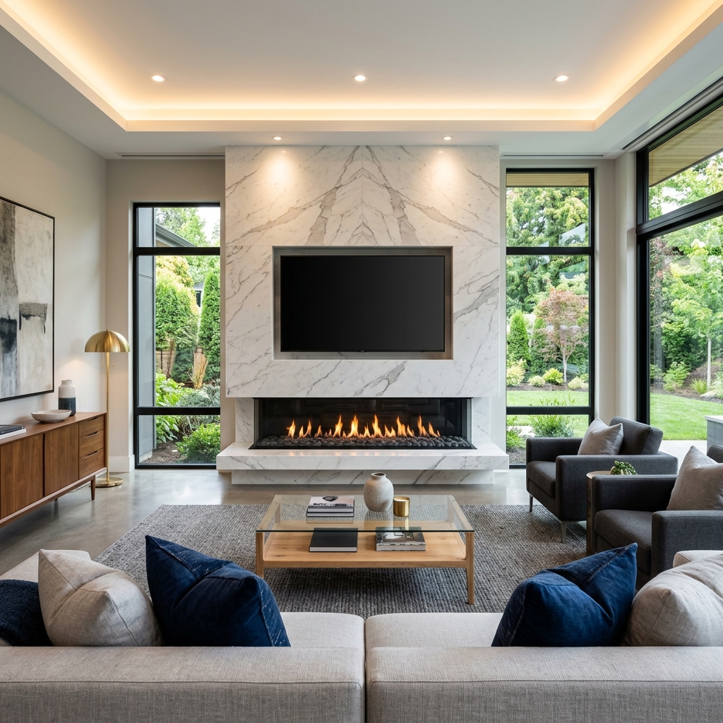 Fireplace mount